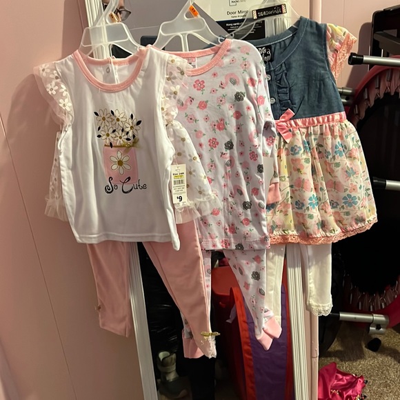 Other - 2 brand new outfits and 1 pj set never worn. Size 24M